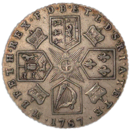1787 United Kingdom Sixpence, EF