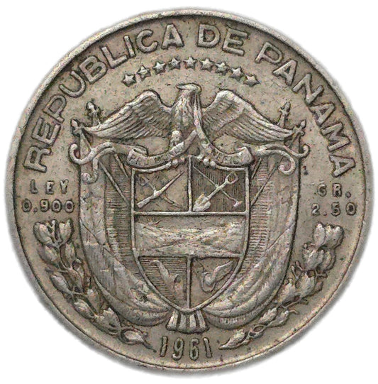 1961 Panama 1/10th Balboa, VF