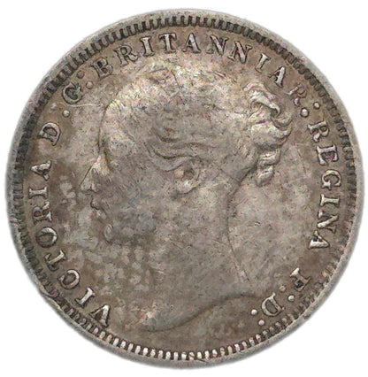 1874 United Kingdom Threepence, Fine