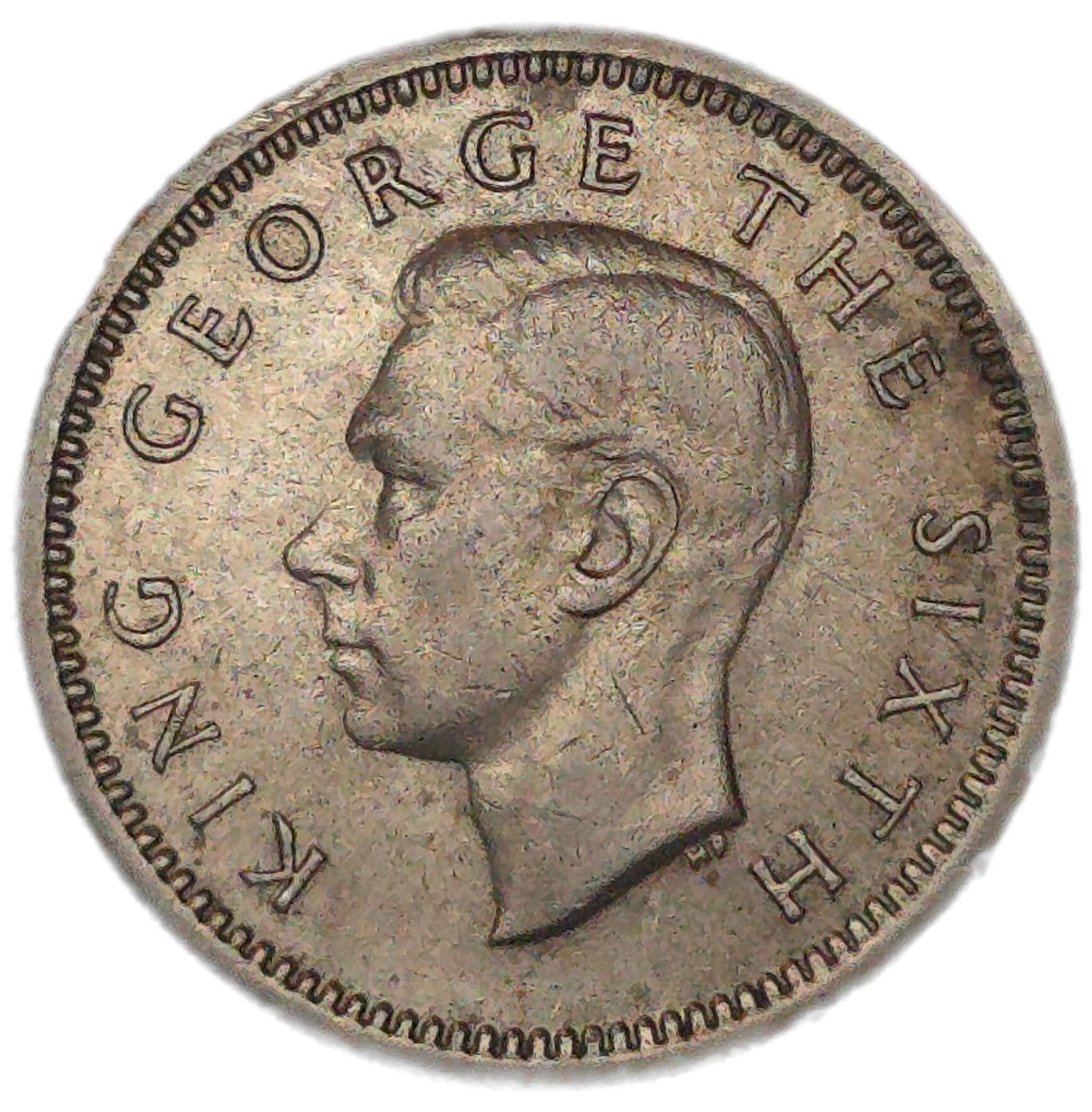 New Zealand 1950 Threepence, Key Date aEF