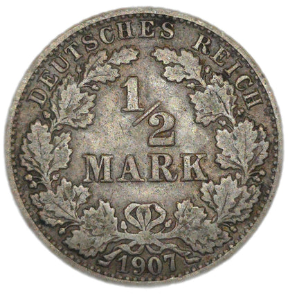 1907 Germany 1/2 Mark