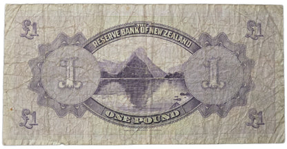 1934-1940 New Zealand One Pound Note, Lefeaux