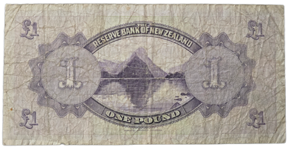 1934-1940 New Zealand One Pound Note, Lefeaux