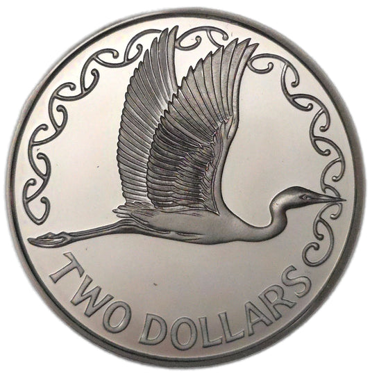 1990 New Zealand Two Dollar, Silver Proof