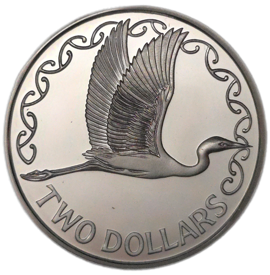 1990 New Zealand Two Dollar, Silver Proof