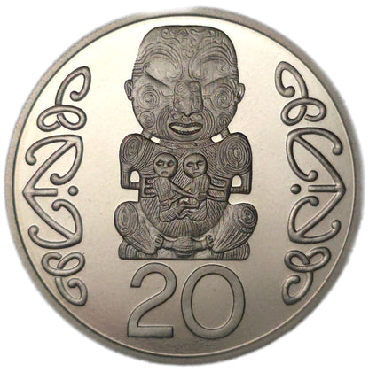 1990 New Zealand 20 Cents, Proof