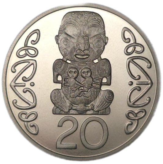 1990 New Zealand 20 Cents, Proof