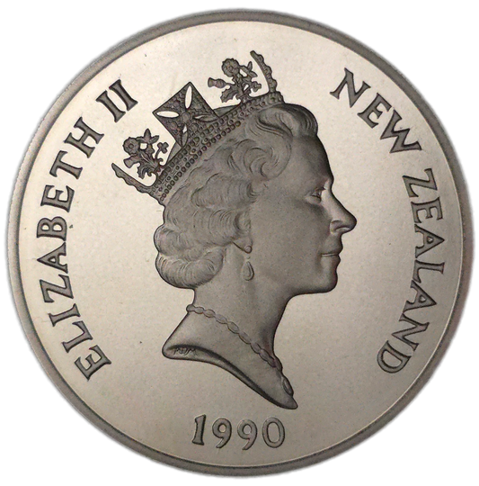 1990 New Zealand 20 Cents, Proof