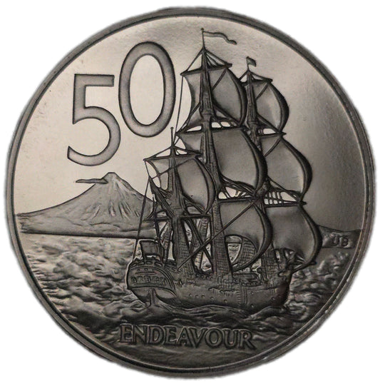 1990 New Zealand 50 Cents, Proof