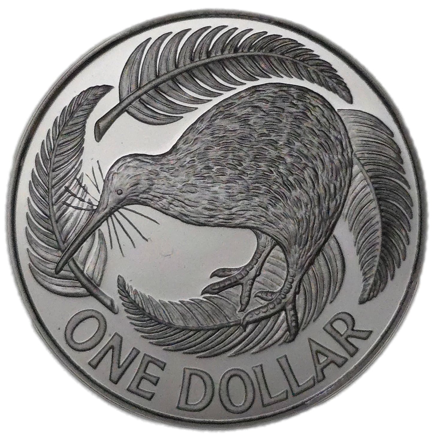 1990 New Zealand One Dollar, Silver Proof