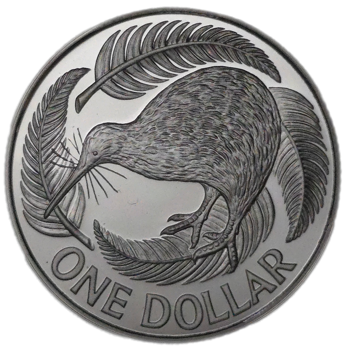 1990 New Zealand One Dollar, Silver Proof