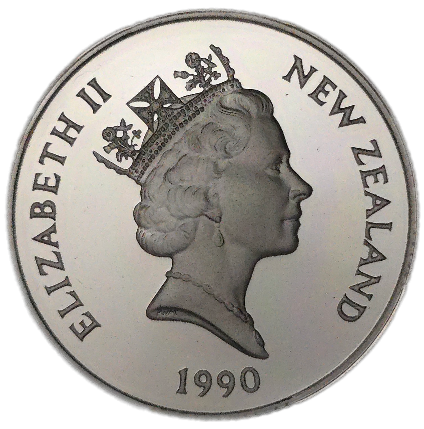1990 New Zealand One Dollar, Silver Proof