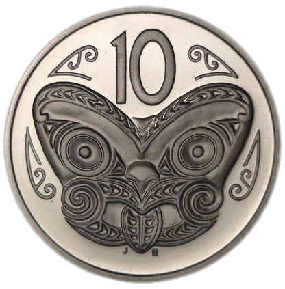1990 New Zealand Ten Cents,Proof