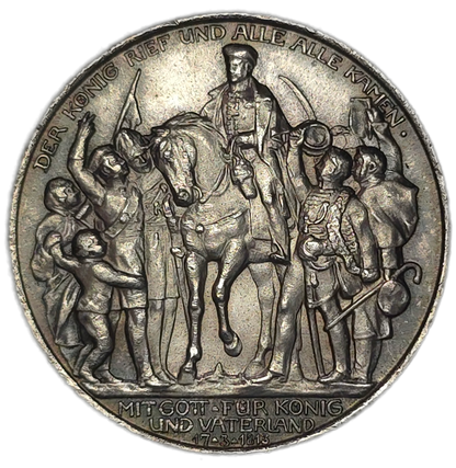 1913 Prussia 2 Marks, aUNC