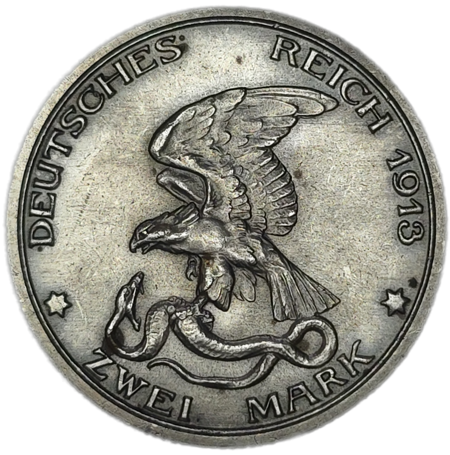 1913 Prussia 2 Marks, aUNC