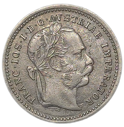 1872 Austrian Empire 10 Kreuzer, gVF