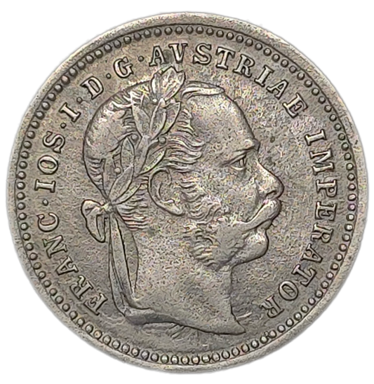 1872 Austrian Empire 10 Kreuzer, gVF