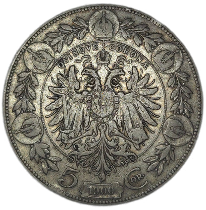 1900 Austrian Empire 5 Corona