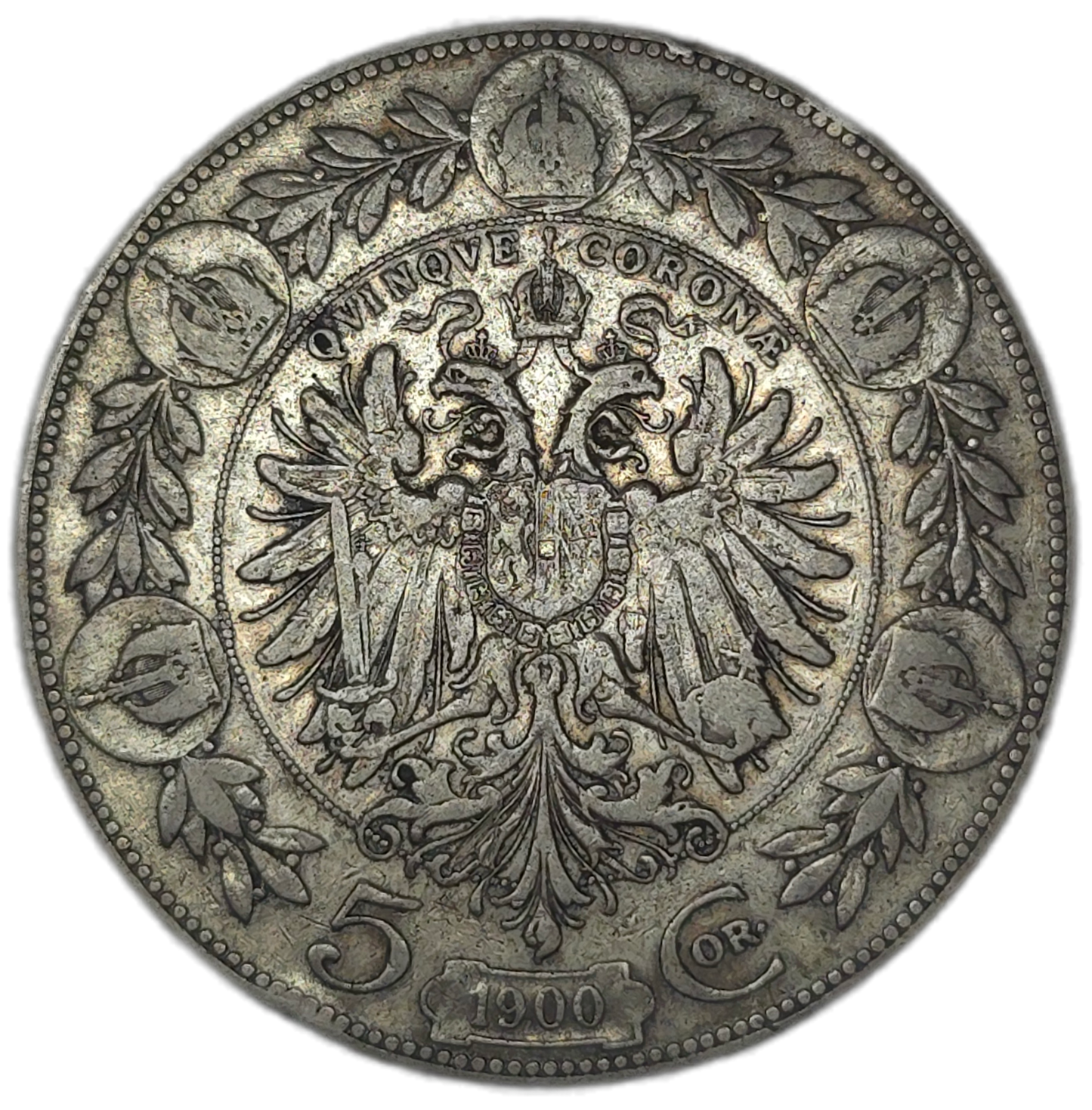 1900 Austrian Empire 5 Corona, aVF