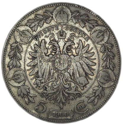 1900 Austrian Empire 5 Corona, aVF