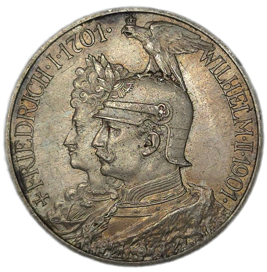 1901 Prussia 2 Marks, aUNC
