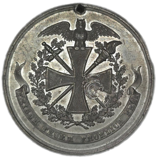 1868 Germany Gymnastics Festival Medal, Rhineland-Westphalian