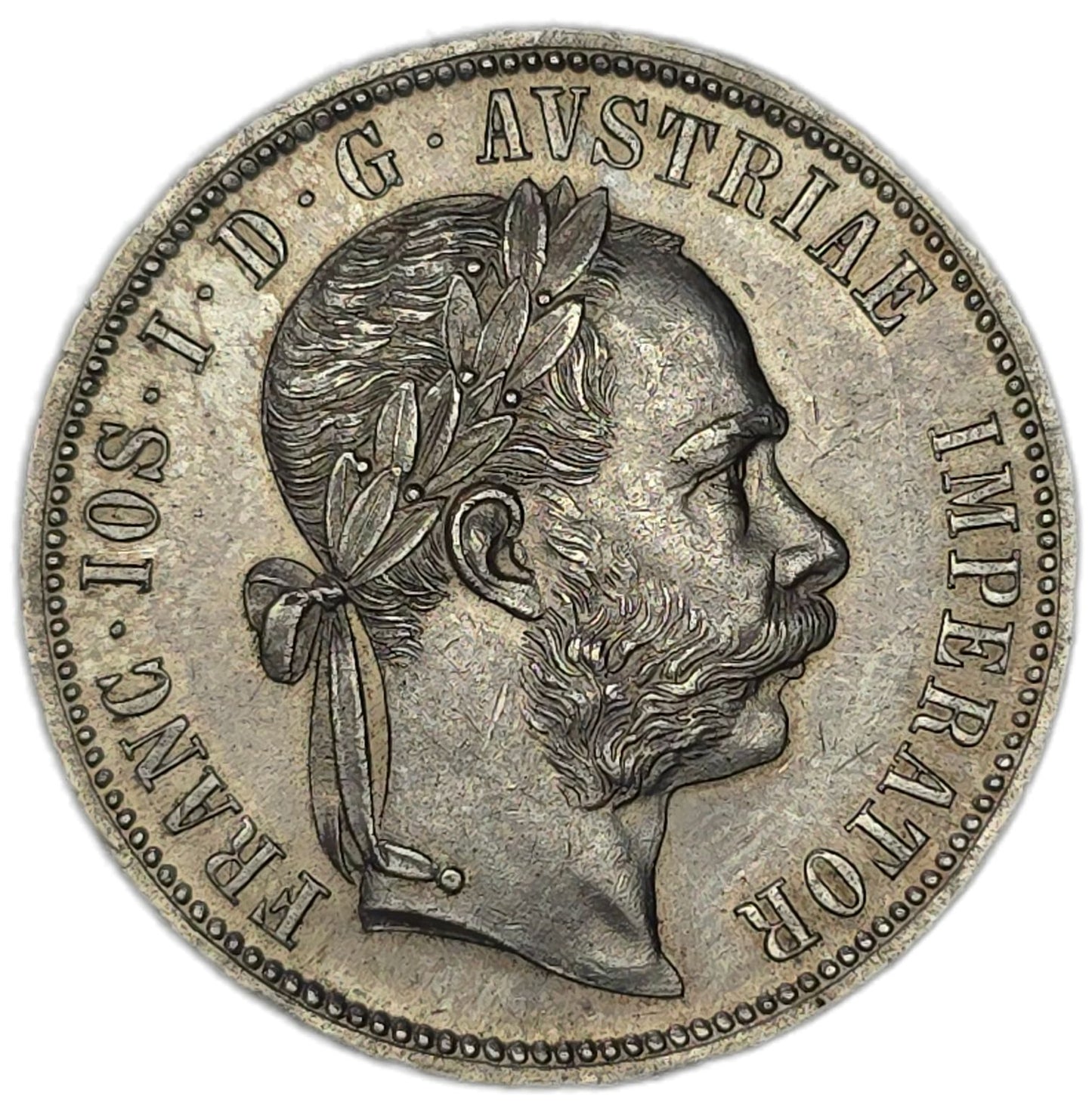 1891 Austrian Empire 1 Florin, aUNC