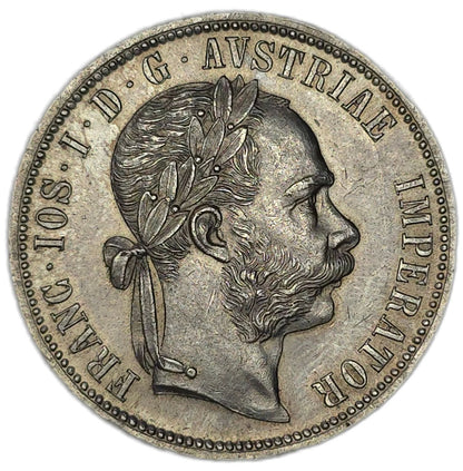 1891 Austrian Empire 1 Florin, aUNC