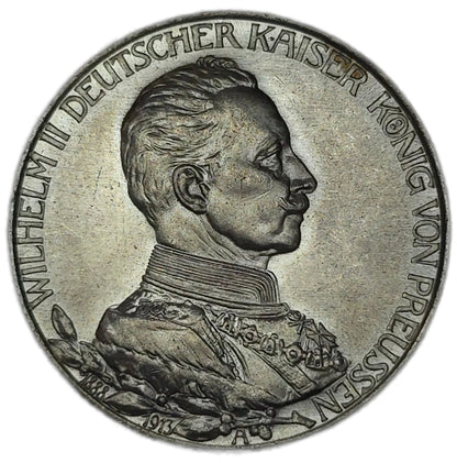 1913 Prussia 2 Marks, Uncirculated