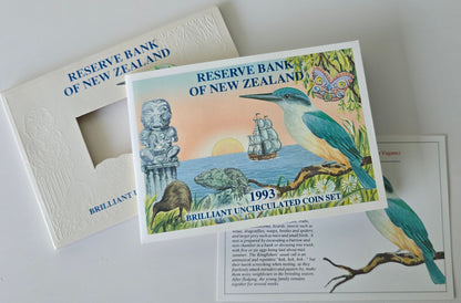 1993 New Zealand Kingfisher Uncirculated Set