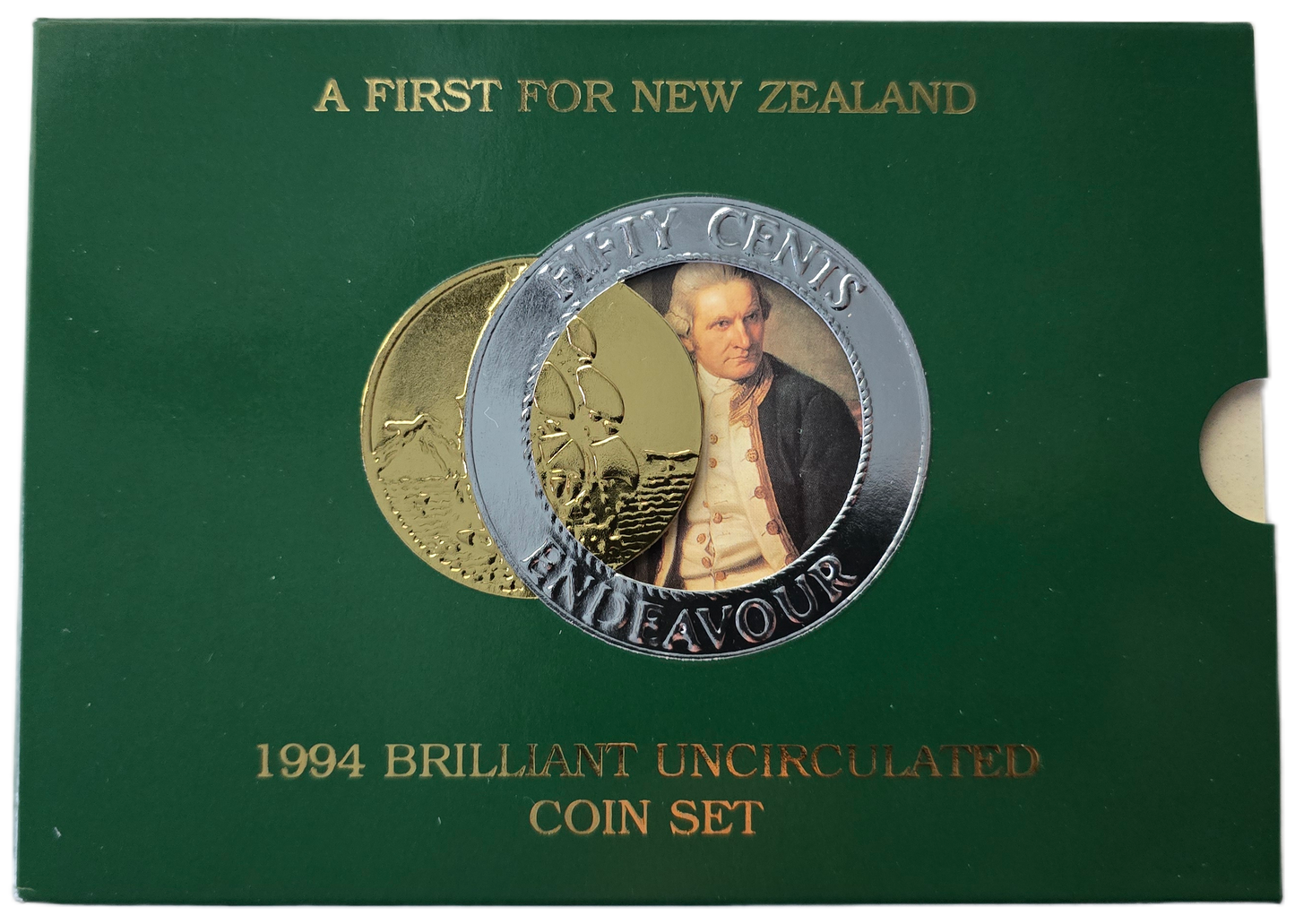 1994 New Zealand Bi-Metal 50 cent uncirculated set