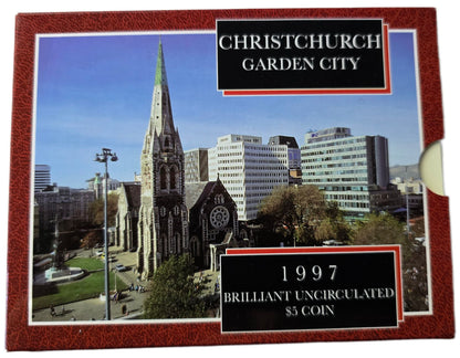 1997 Christchurch Brilliant Uncirculated Coin