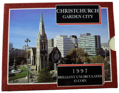 1997 Christchurch Brilliant Uncirculated Coin