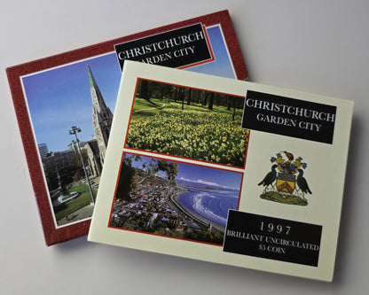 1997 Christchurch Brilliant Uncirculated Coin