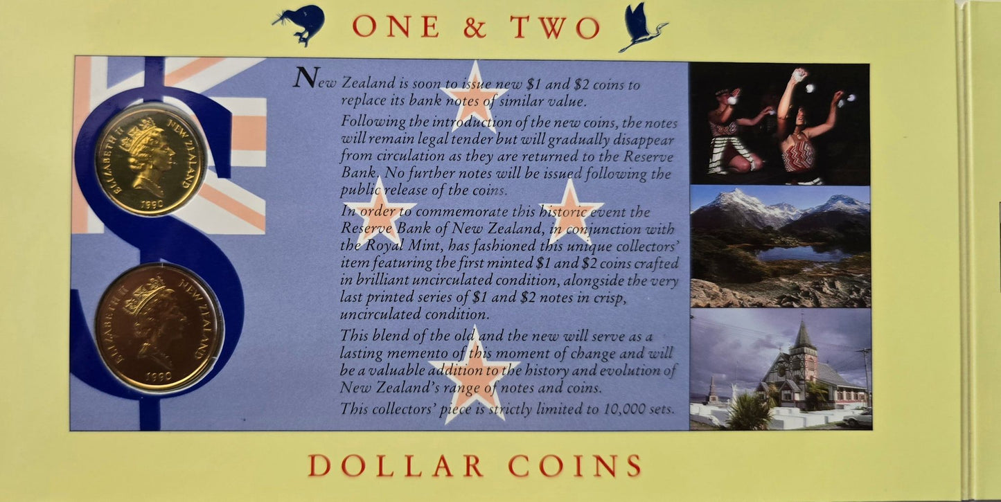 1990 New Zealand Kiwi Dollar Collection