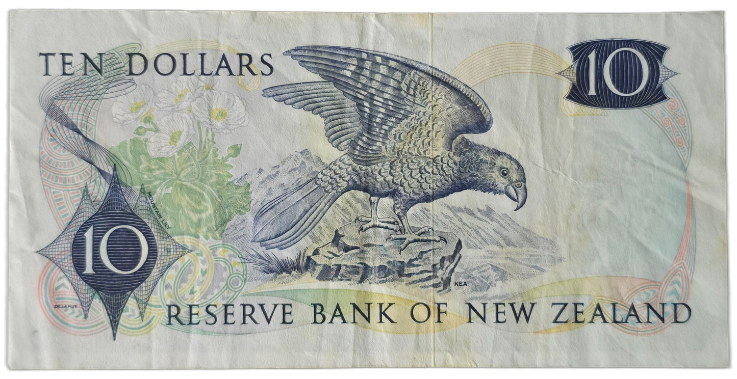 1975–1977 New Zealand Ten Dollar Note