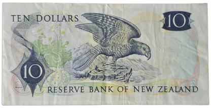 1981-1985 New Zealand Ten Dollar Note