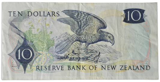 1981-1985 New Zealand Ten Dollar Note