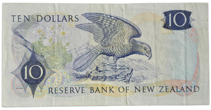 1967-1968 New Zealand Ten Dollars