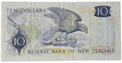 1967-1968 New Zealand Ten Dollars