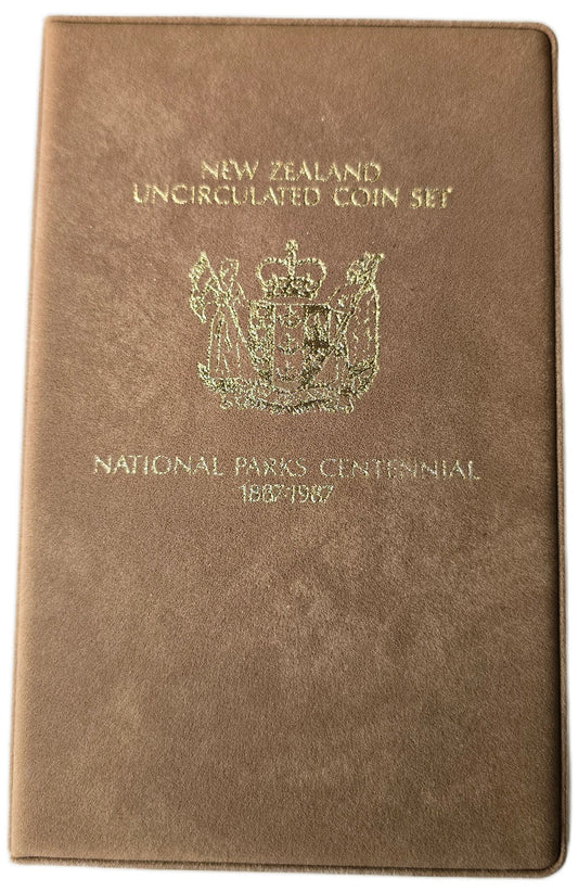 1987 New Zealand National Parks Centennial Uncirculated Coin Set