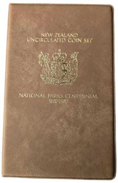 1987 New Zealand National Parks Centennial Uncirculated Coin Set