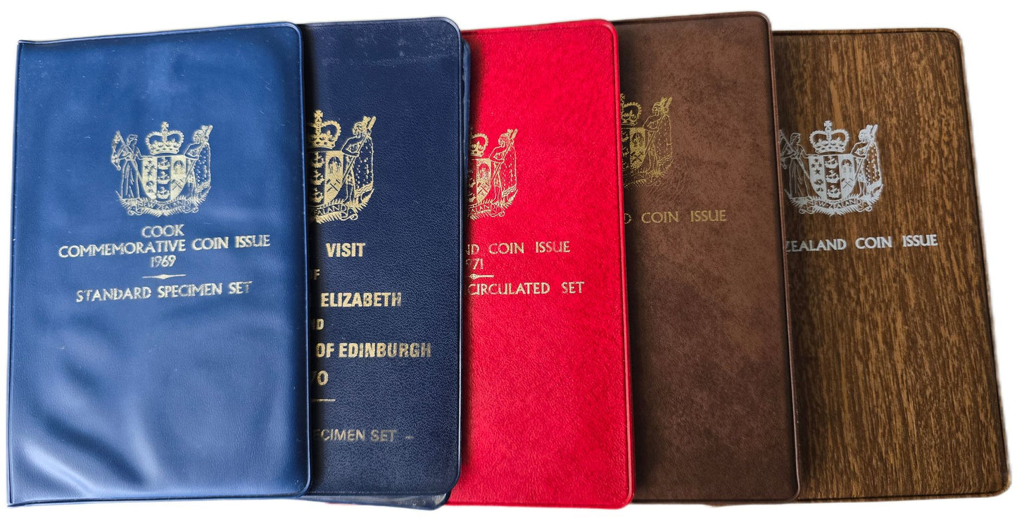 1969 - 1980s Uncirculated Coin Sets x5