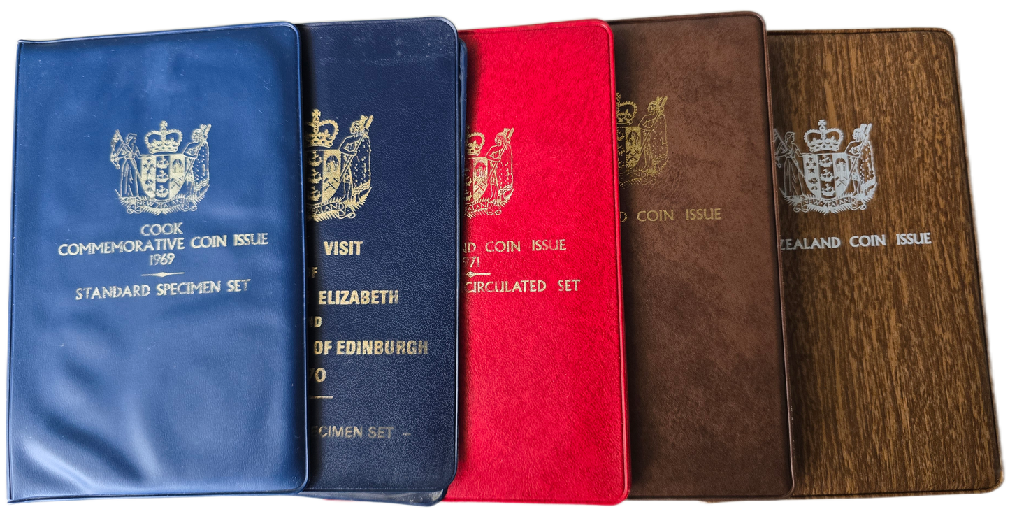 1969 - 1980s Uncirculated Coin Sets x5