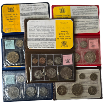 1969 - 1980s Uncirculated Coin Sets x5
