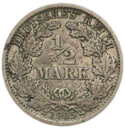 1905 Germany 1/2 Mark