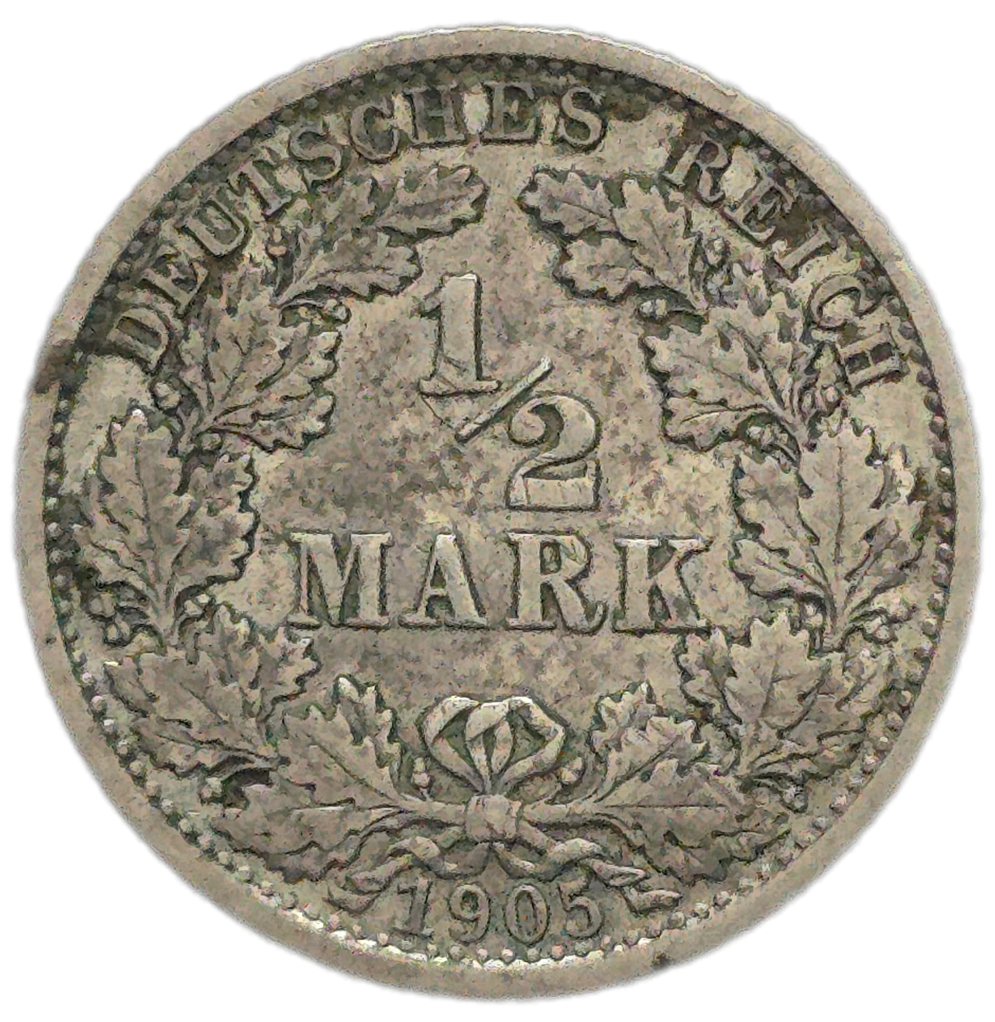 1905 Germany 1/2 Mark