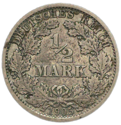 1905 Germany 1/2 Mark