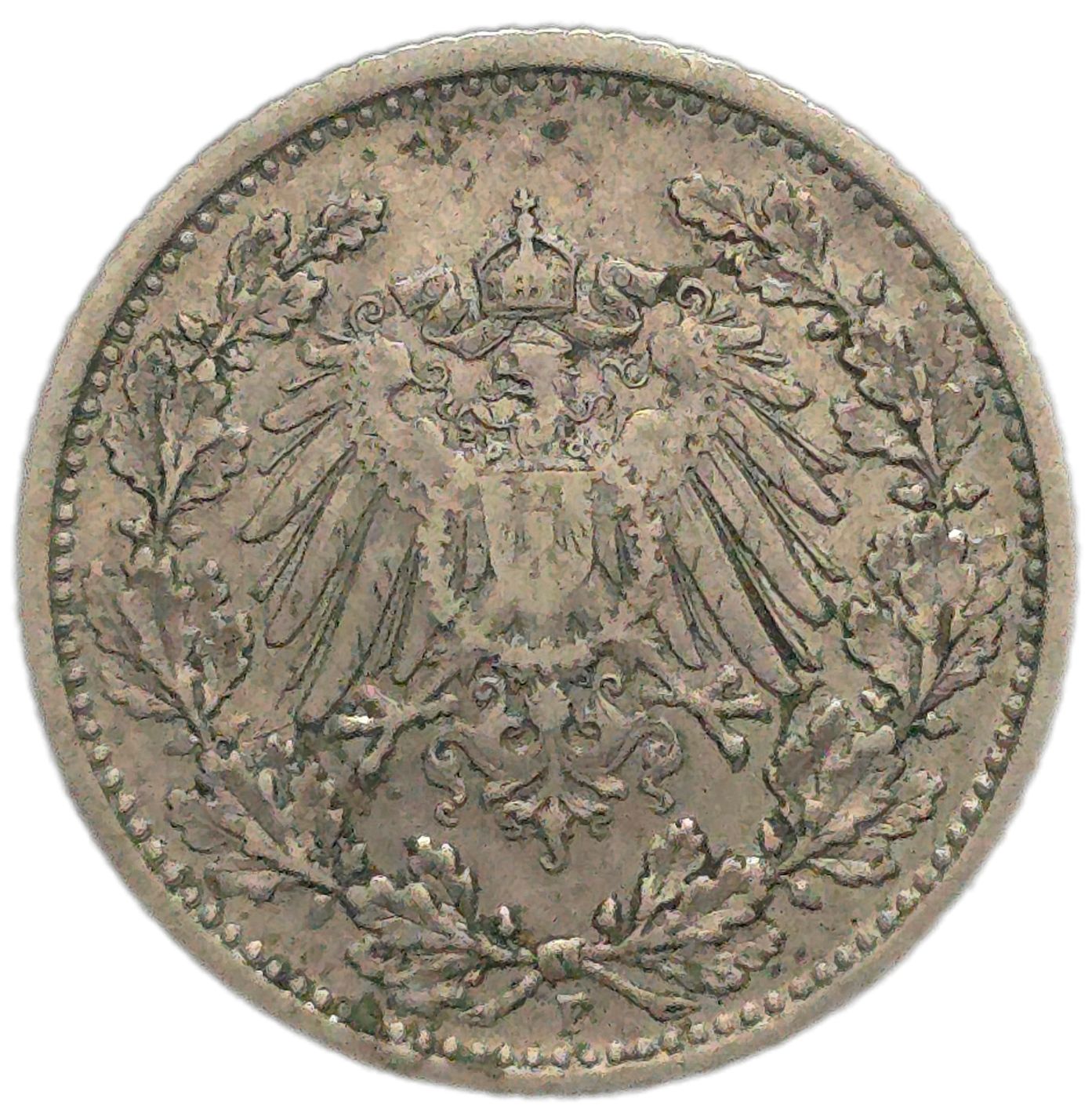 1905 Germany 1/2 Mark