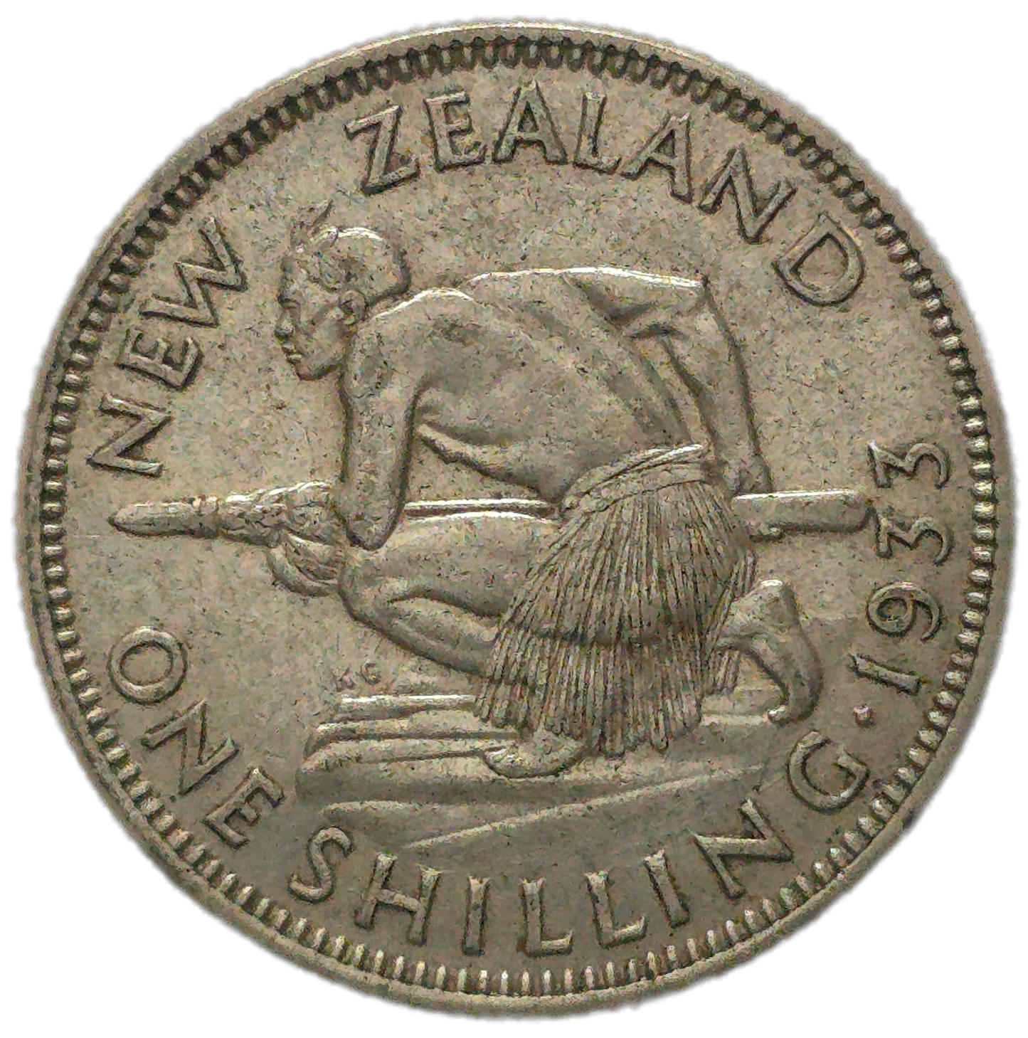 1933 New Zealand Shilling, VF